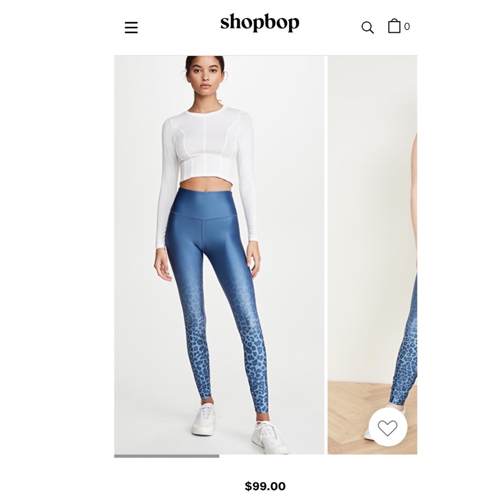 Good American ombré cheetah leggings